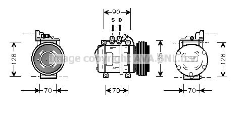 AVA QUALITY COOLING Kompressor,kliimaseade AUK018